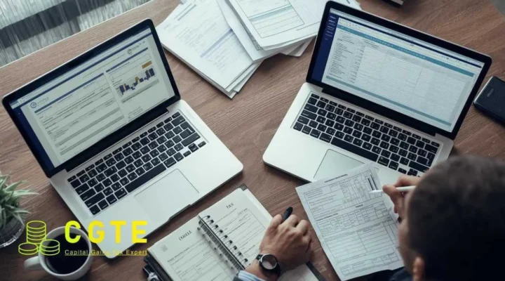 Compare online platforms to file capital gains tax returns with professional accountant support