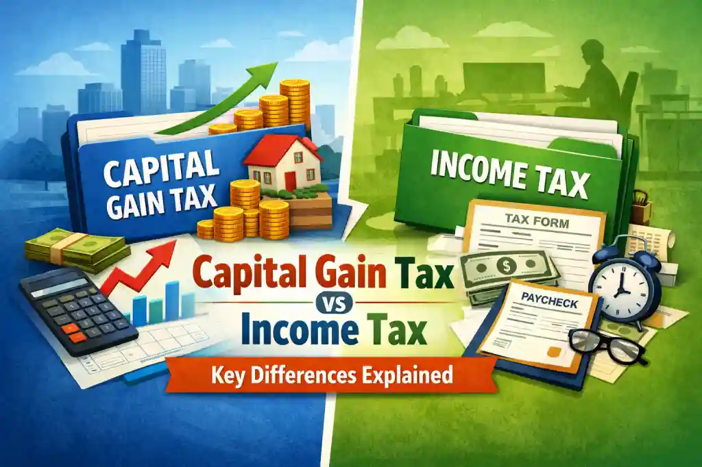 Capital Gains Tax vs Income Tax: What's the Difference?