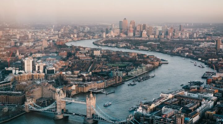 London skyline and River Thames – non-resident selling UK property