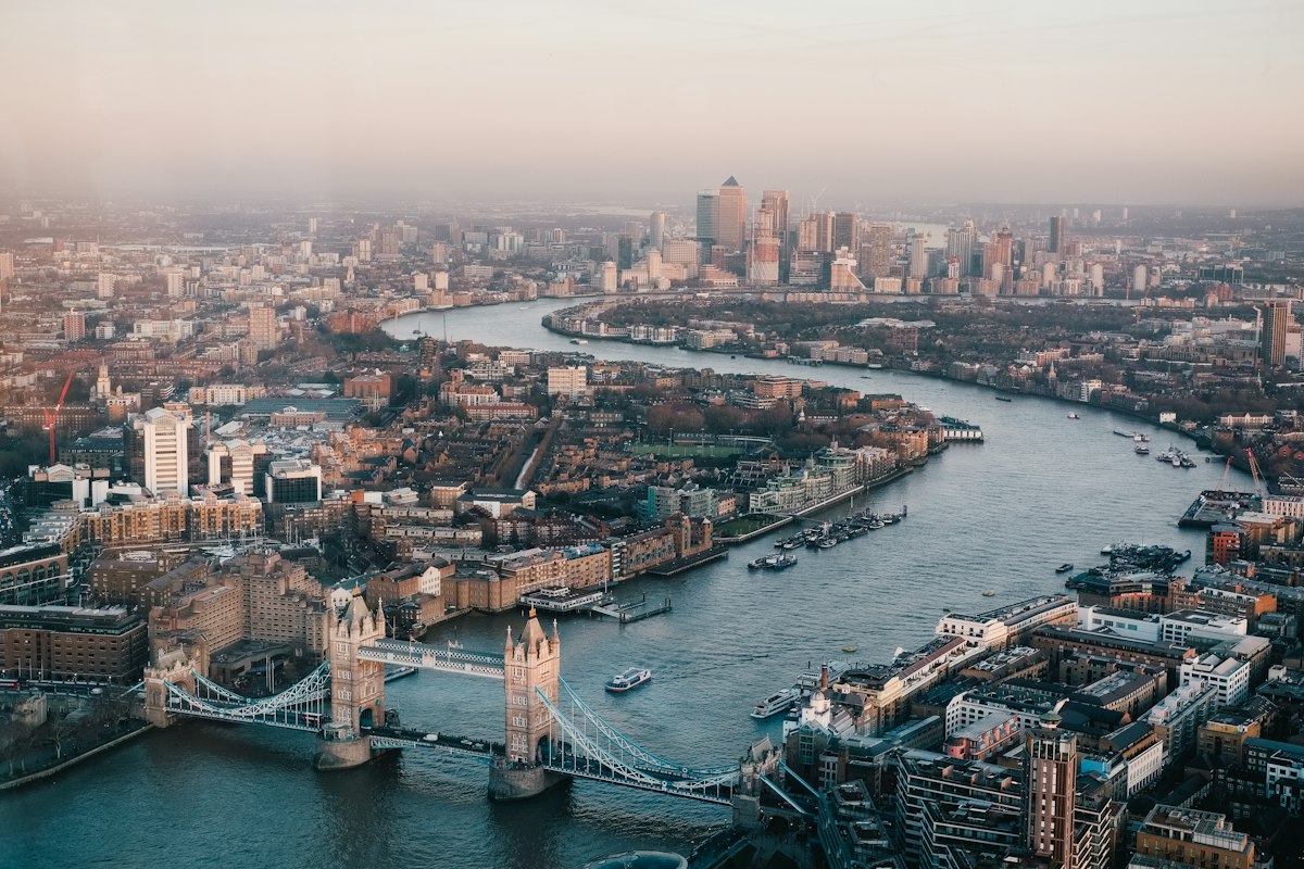 London skyline and River Thames – non-resident selling UK property