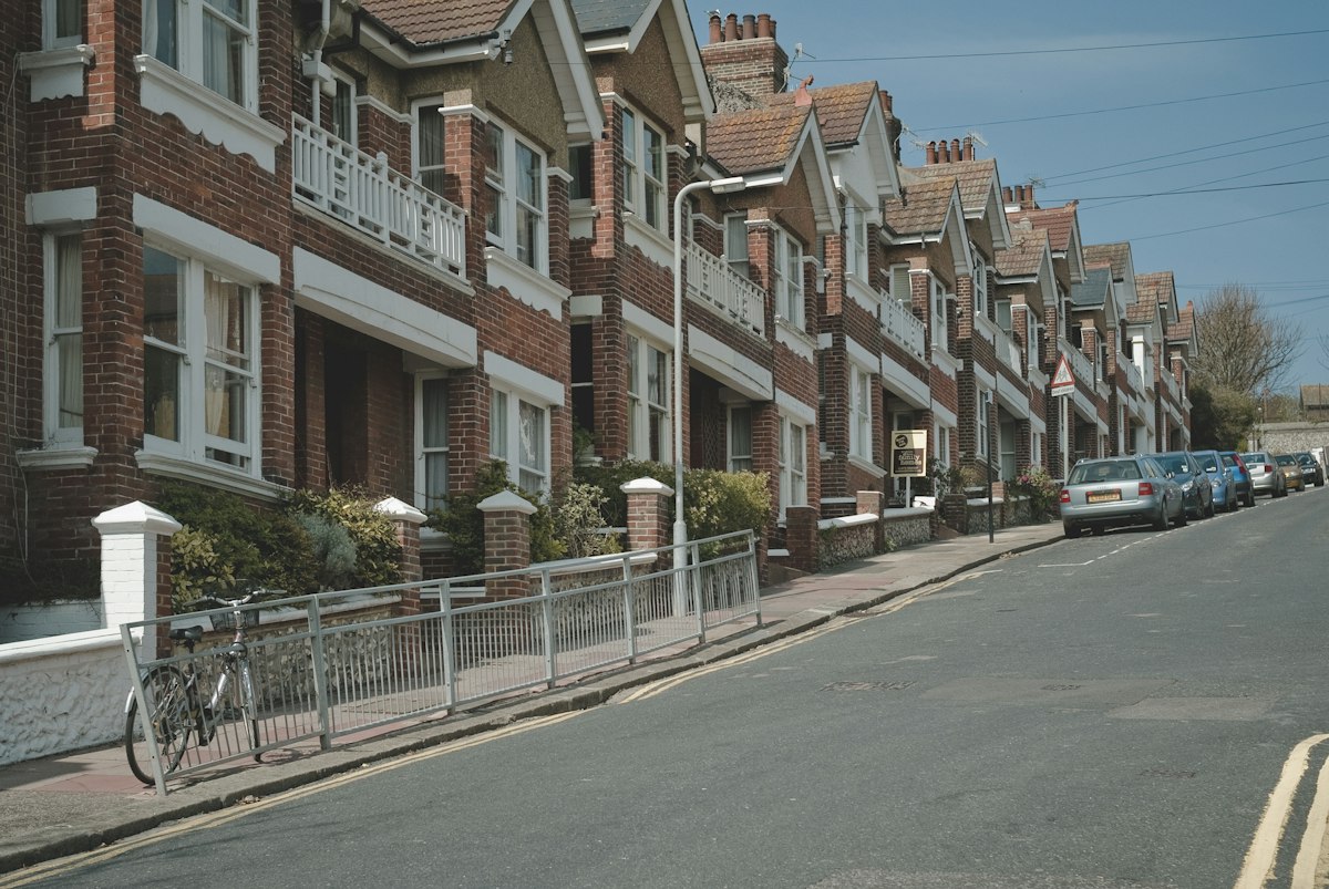 Sell your rental property – terraced residential street in the UK